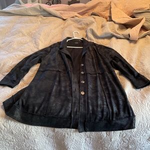 Black long jacket. 2x Zozo